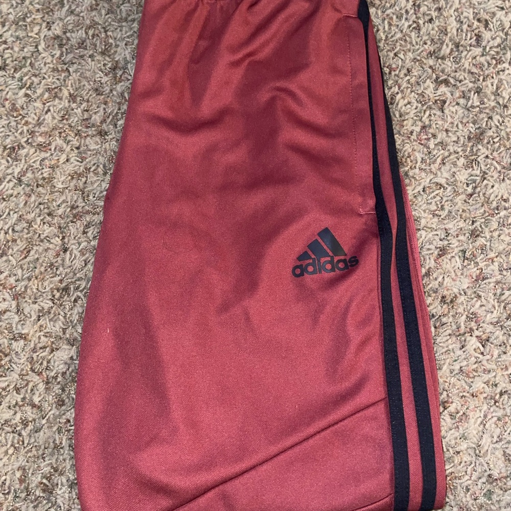 Adidas Maroon Track Pants - Picture 2 of 6